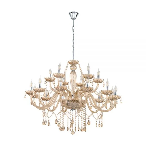 Eglo 39095 İç Mekan " Basılano " Krom Renk Dökme Çelik Sarkıt Lamba Ip20 E14 Max: 18X40W  Çap: 100 Cm