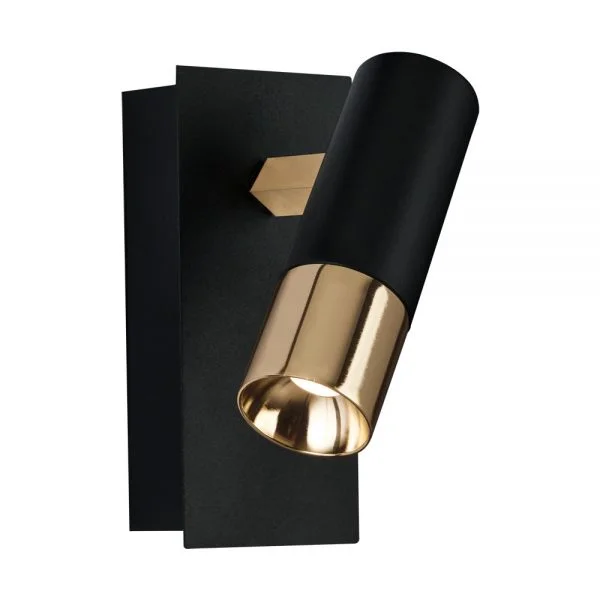 Eglo 39144 İç Mekan " Tomares " Siyah, Pirinç Renk Alüminyum, Çelik Led Sıva Üstü Spot Lambası Ip20 Max: 1X5W En: 7 Cm