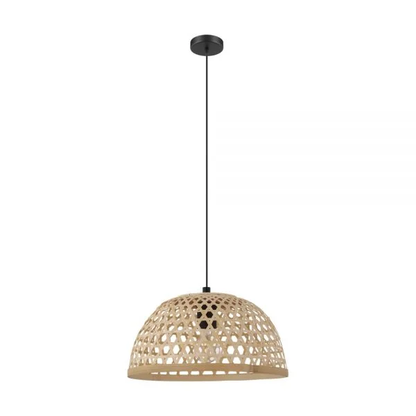 Eglo 43253 İç Mekan " Claverdon " Siyah Renk Dökme Çelik Tekli Sarkıt Lamba Ip20 E27 Max: 1X40W  Çap: 37 Cm