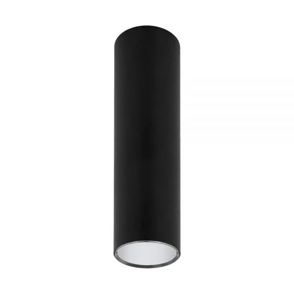 Eglo 62561 İç Mekan " Tortoreto " Siyah Renk Dökme Çelik Tavan Lambası Ip20 E27 Max: 1X40W  Çap: 10 Cm