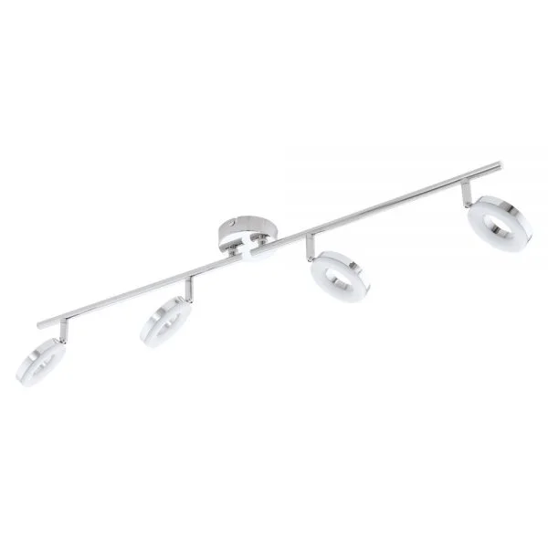 Eglo 75242 İç Mekan " Oderzo 1 " Krom Renk Plastik, Çelik Led Sıva Üstü Spot Lambası Ip20 Max: 4X3,8W En: 92 Cm