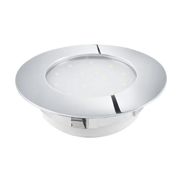 EGLO 78742 İç Mekan " PINEDA "  Krom plastik Gömme   Aydınlatma.    Çap: 10,2 cm Delik çapı: 8,7 cm LED Duy: 1X12W Ampul dahildir. IP20 3000K 1000