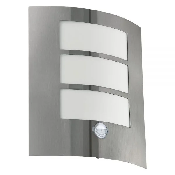 Eglo 88142 Dış Mekan " Cıty " Paslanmaz Çelik Paslanmaz Çelik Sensörlü Duvar Aplik Aydınlatma E27 Max: 1X60W Ip44 Boy: 26 Cm   