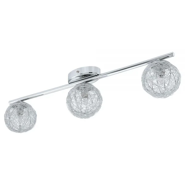 Eglo 92653 İç Mekan " Prodo " Krom Renk Dökme Çelik Sıva Üstü Spot Aydınlatma Ip20 G9-Eco Max: 3X33W En: 60 Cm