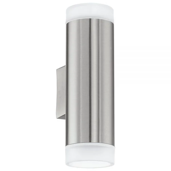 Eglo 92736 Dış Mekan " Rıga-Led " Paslanmaz Çelik Paslanmaz Çelik Duvar Aplik Aydınlatma Gu10-Led Max: 2X2,8W Ip54 Boy: 20,5 Cm