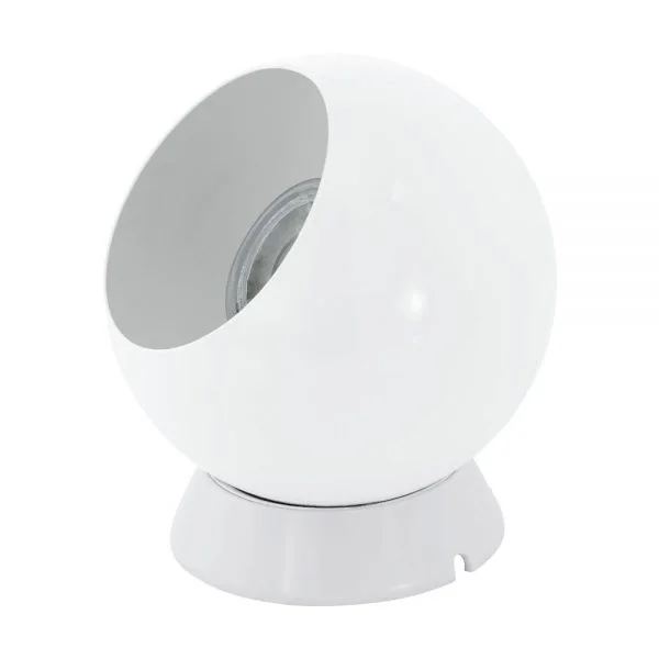 Eglo 94513 İç Mekan " Petto 1 " Beyaz Renk Dökme Çelik Masa Aydınlatması Ip20 Gu10-Led Max: 1X3W  Çap: 10,5 Cm