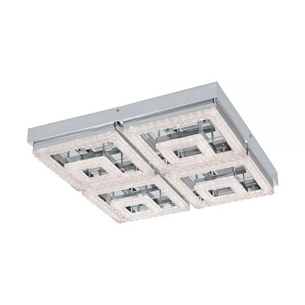 Eglo 95661 İç Mekan " Fradelo " Krom Renk Dökme Çelik Tavan Aydınlatması Ip20 Led Max: 46,5W En: 52 Cm