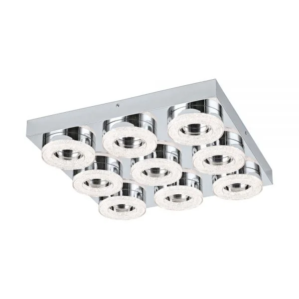 Eglo 95665 İç Mekan " Fradelo " Krom Renk Dökme Çelik Duvar / Tavan Aydınlatması Ip20 Led Max: 9X4W En: 44 Cm