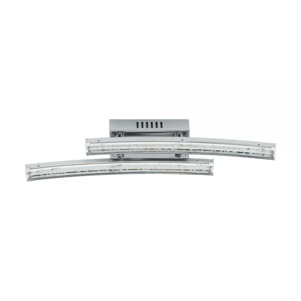 Eglo 96097 İç Mekan " Pertını " Krom Renk Çelik, Alüminyum Duvar Aydınlatması Ip20 Led Max: 2X3,3W En: 6 Cm