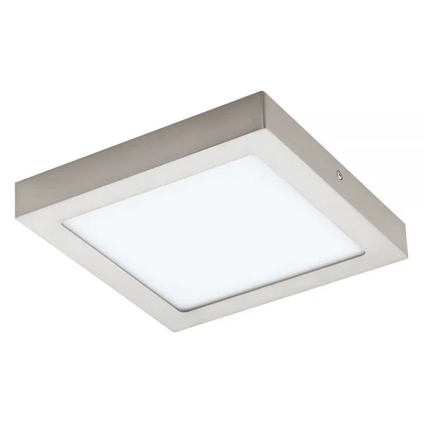Eglo 96679 İç Mekan " Fueva-C " Mat Nikel Renk Dökme Metal Tavan Armatür Aydınlatması Ip20 Led Max: 15,6W En: 22,5 Cm