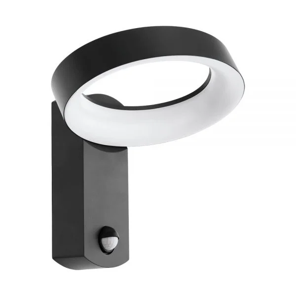 Eglo 97308 Dış Mekan " Pernate " Antrasit Alüminyum Döküm Sensörlü Duvar Aplik Aydınlatma Led Max: 11W Ip44 Boy: 23,5 Cm   