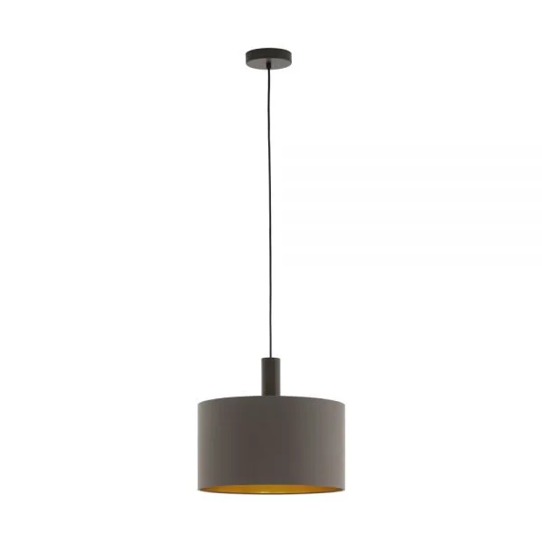 Eglo 97682 İç Mekan " Concessa 1 " Koyu Kahverengi Renk Dökme Çelik Tekli Sarkıt Aydınlatması Ip20 E27 Max: 1X60W  Çap: 38 Cm