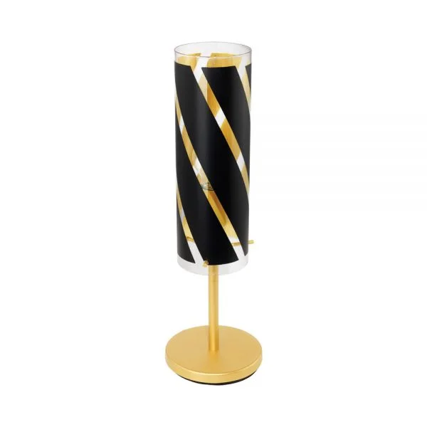Eglo 97769 İç Mekan " Pınto Nero 1 " Altın Renkli Renk Dökme Çelik Masa Aydınlatması Ip20 E27 Max: 1X60W  Çap: 11 Cm