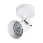 Eglo 98393 İç Mekan " Seras 1 " Beyaz Renk Dökme Çelik Sıva Üstü Spot Aydınlatma Ip20 Gu10-Led Max: 1X3W  Çap: 10 Cm