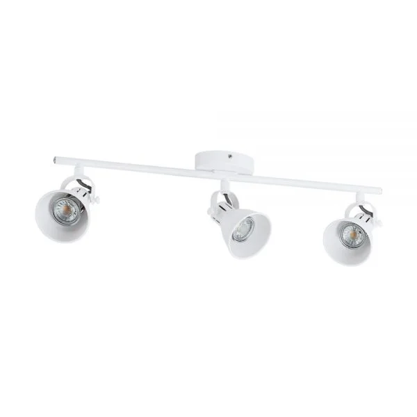 Eglo 98395 İç Mekan " Seras 1 " Beyaz Renk Dökme Çelik Sıva Üstü Spot Aydınlatma Ip20 Gu10-Led Max: 3X3W En: 59,5 Cm
