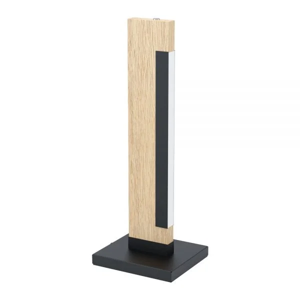 Eglo 99295 İç Mekan " Camacho " Siyah, Kahverengi Renk Çelik, Ahşap Masa Aydınlatması Ip20 Led Max: 1X6,5W En: 7,5 Cm