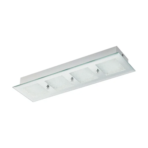 Eglo 32453 İç Mekan " Pallante " Krom Renk Dökme Çelik Duvar / Tavan Lambası Ip20 Led Max: 14,4W En: 46 Cm