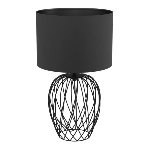 Eglo 43653 İç Mekan " Nımlet " Siyah Renk Dökme Çelik Masa Lambası Ip20 E27 Max: 1X40W  Çap: 30 Cm