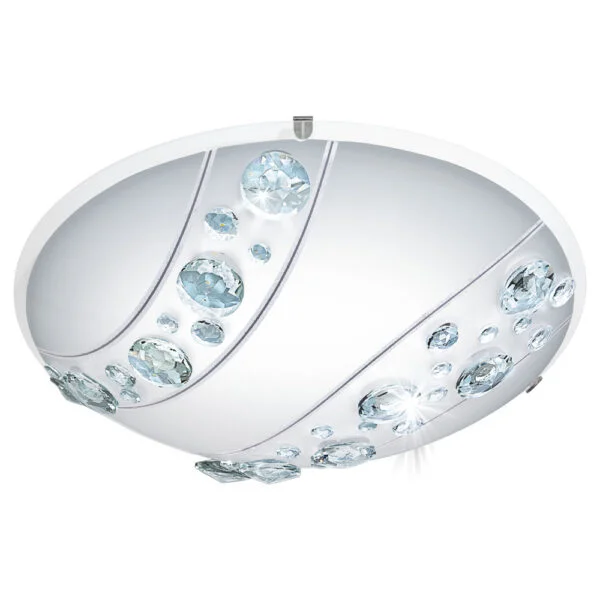 Eglo TEŞHİR 95576 İç Mekan " Nerını " Beyaz Renk Dökme Çelik Duvar / Tavan Aydınlatması Ip20 Led Max: 16W  Çap: 31,5 Cm