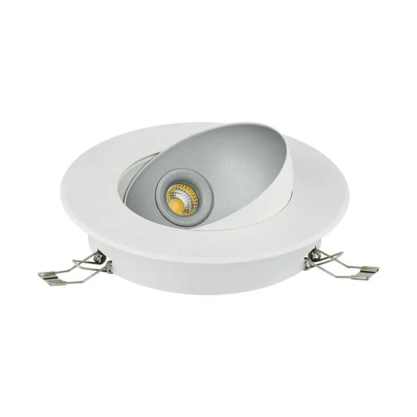 EGLO 98521 İç Mekan " RONZANO 1 "  gümüş,beyaz dökme çelik Gömme   Aydınlatma.    Çap: 16,5 cm Delik çapı: 14,5 cm LED Duy: 5W Ampul dahildir. IP20 3000K 480