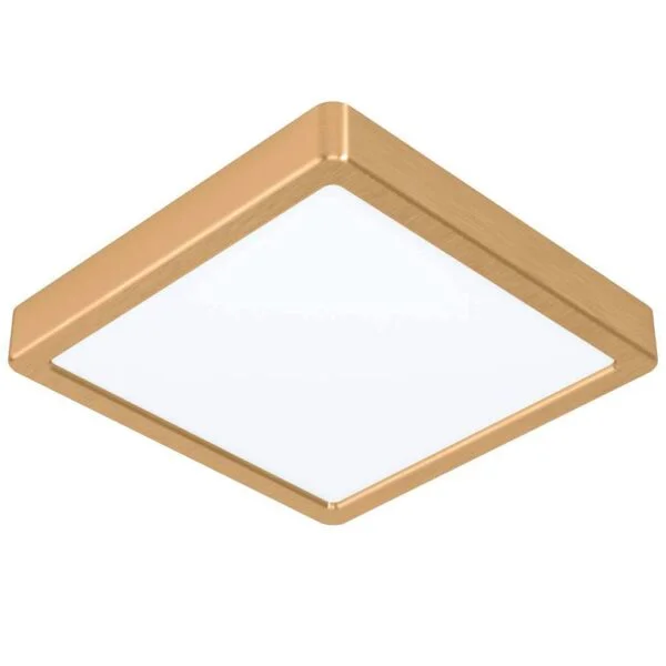 Eglo 900183 İç Mekan " Fueva 5 " Fırçalanmış Pirinç Renk Dökme Çelik Led Sıva Üstü Tavan Lambası Ip20 Max: 17W En: 21 Cm