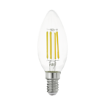 Eglo 110015 E14-LED-C35 Ampul 1X4W Şeffaf 2700K 470 Lümen