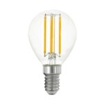 Eglo 110019 E14-LED-P45 Ampul 1X4W Şeffaf 2700K 470 Lümen