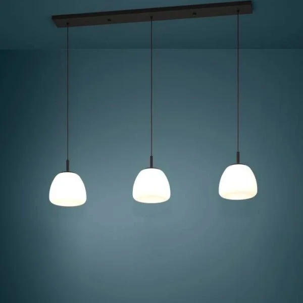 Eglo 390202 İç Mekan " Balmes " Siyah Renk Dökme Çelik Sarkıt Lamba Ip20 E27 Max: 3X40W En: 123 Cm