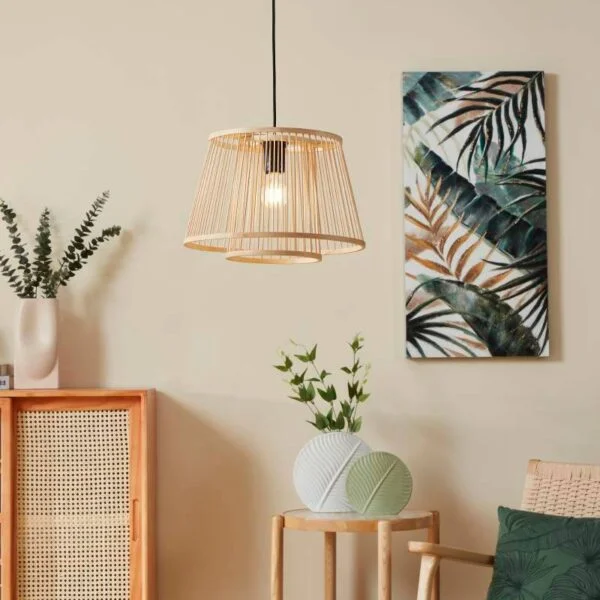 Eglo 43852 İç Mekan " Hykeham " Siyah Renk Dökme Çelik Tekli Sarkıt Lamba Ip20 E27 Max: 1X40W  Çap: 38 Cm