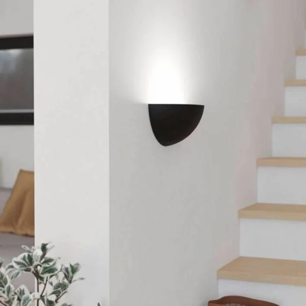 Eglo 900343 İç Mekan " Tanura " Siyah Renk Dökme Çelik Duvar Lambası Ip20 E27 Max: 1X25W En: 24,5 Cm
