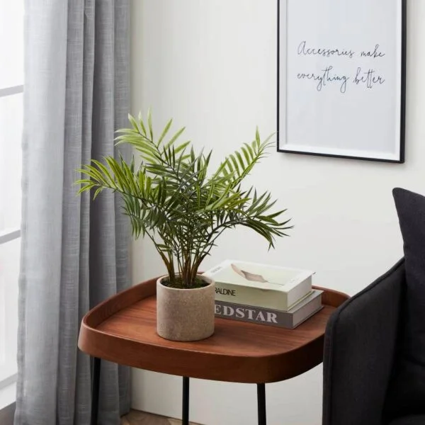 Eglo 428013 "Tobetsu" Kahverengi, Yeşil Dekoratif Saksıda Bitki 47cm Yüksekliğinde 36cm Çapında
