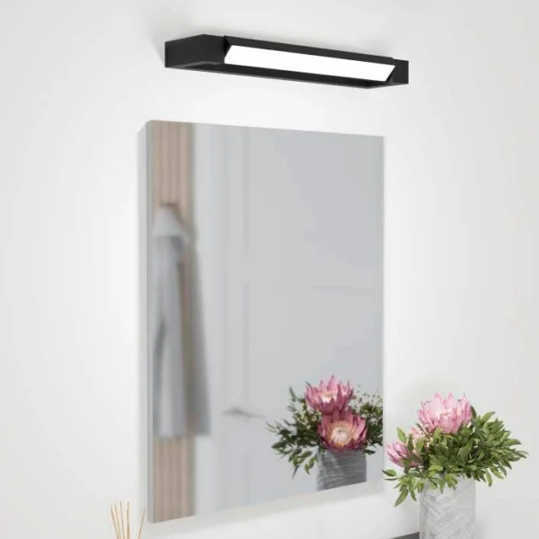 Eglo 900615 İç Mekan " Gemılıana " Siyah Renk Dökme Çelik Banyo Duvar Lambası Ip44 Led Max: 8,9W En: 45 Cm