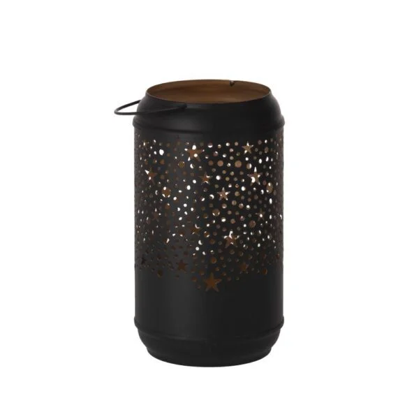 Eglo 422058 "Lugaıt" Siyah, Gold Metal Dekoratif Mumluk 18cm Yüksekliğinde