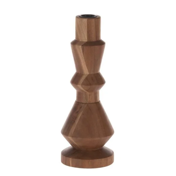 Eglo 422103 "Ambacon" Doğal Ahşap Şamdan- Mumluk 25cm Yüksekliğinde