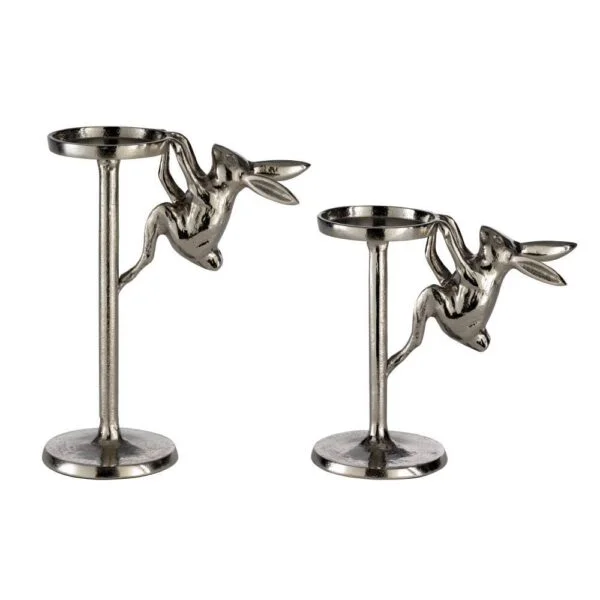 Eglo 422251 "Lonkıntsy" Nikel Metal Şamdan- Mumluk 19cm Yüksekliğinde 20cm Uzunluğunda