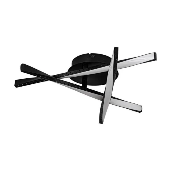 Eglo 75684 İç Mekan " Adeje " Siyah Renk Alüminyum, Çelik Led Tavan Lambası Ip20 Max: 12,5W En: 41,5 Cm