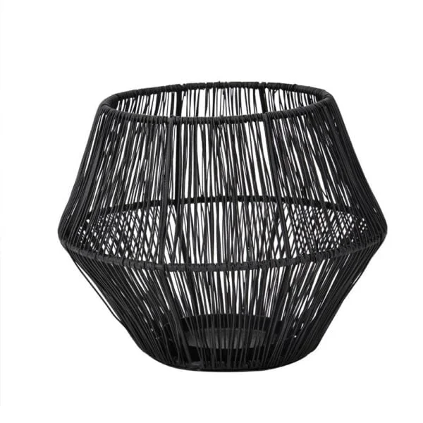 Eglo 422065 "Ilıgan" Siyah Metal Dekoratif Mumluk 15,5cm Yüksekliğinde