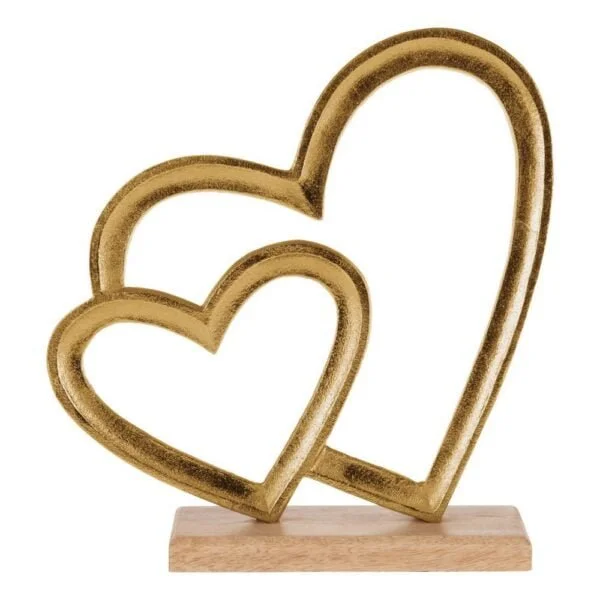 Eglo 427329 "Tomamae" Dekoratif Gold Kalp Obje 27,5cm Yüksekliğinde