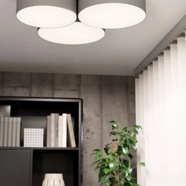 Eglo 900855 İç Mekan " Barbano-Z " Siyah Renk Dökme Çelik Led Tavan Lambası Ip20 Max: 3X7,5W En: 60,5 Cm
