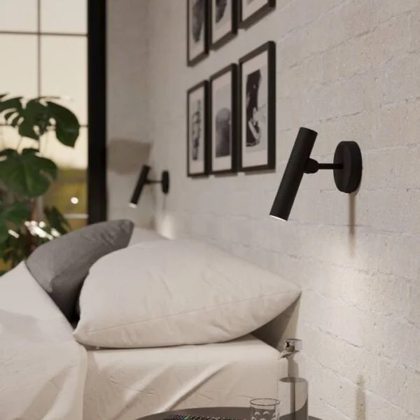Eglo 900907 İç Mekan " Almudaına " Siyah Renk Dökme Çelik Led Duvar Lambası Ip20 Max: 1X5W En: 11 Cm