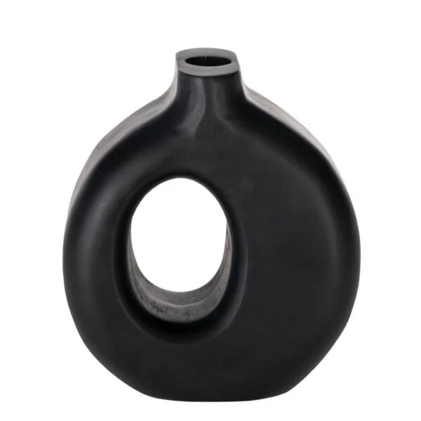 Eglo 421264 "Melobody" 16cm Yüksekliğinde 18cm Uzunluğunda Siyah Ahşap Vazo