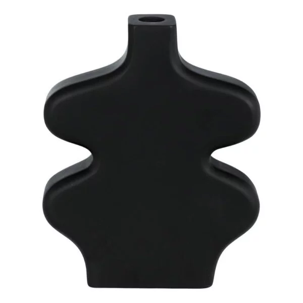 Eglo 421427 "Melobody" 24cm Yüksekliğinde 19,5cm Uzunluğunda Siyah Ahşap Vazo