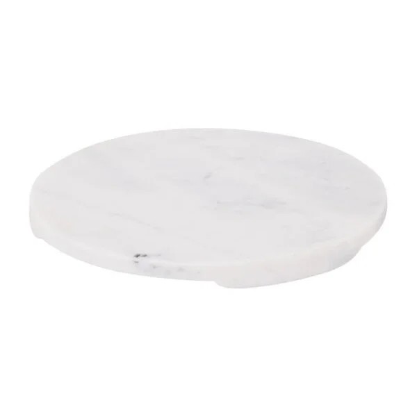 Eglo 427253 "Sıayan" 25cm Çapında Beyaz Dekoratif Mermer Tepsi