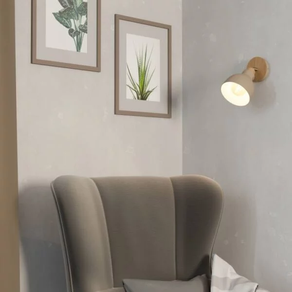 Eglo 900711 İç Mekan " Arrecıfe " Kahverengi, Mat Nikel Renk Dökme Çelik Sıva Üstü Spot Lambası Ip20 E27 Max: 1X28W  Çap: 14,5 Cm