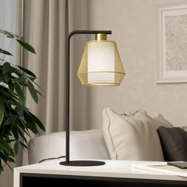 Eglo 900898 İç Mekan " Cıudadela " Siyah Renk Dökme Çelik Masa Lambası Ip20 E27 Max: 1X40W En: 23 Cm